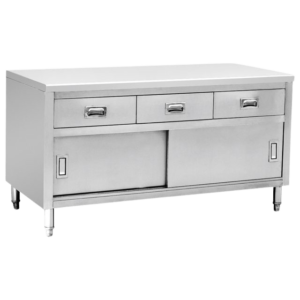 Cabinet-with-Drawers-Stainless-Steel